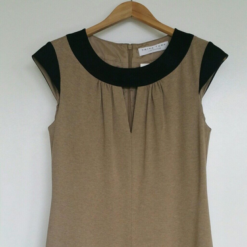 Trina Turk tan dress